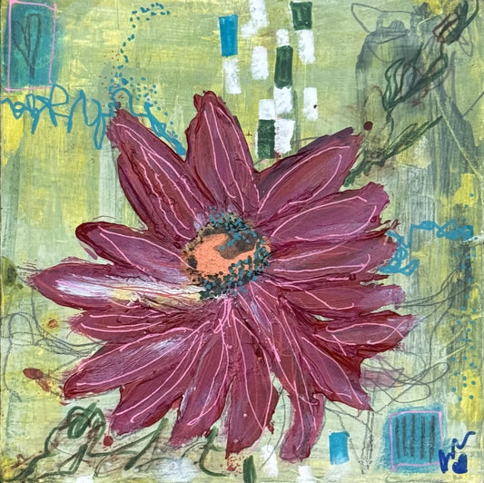 8 x 8 Abstract Dahlia 2