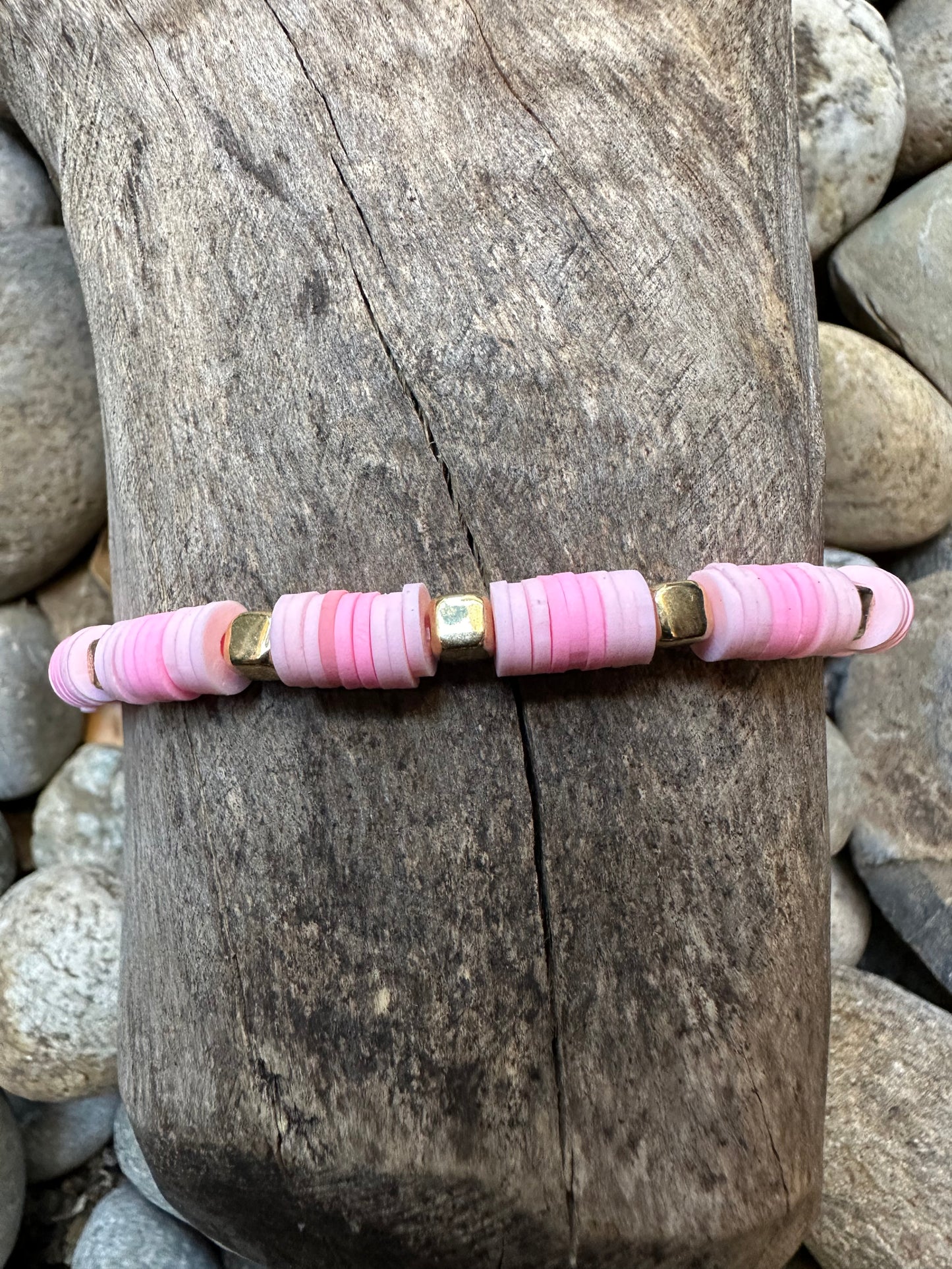 Pink & Gold Friendship Bracelet