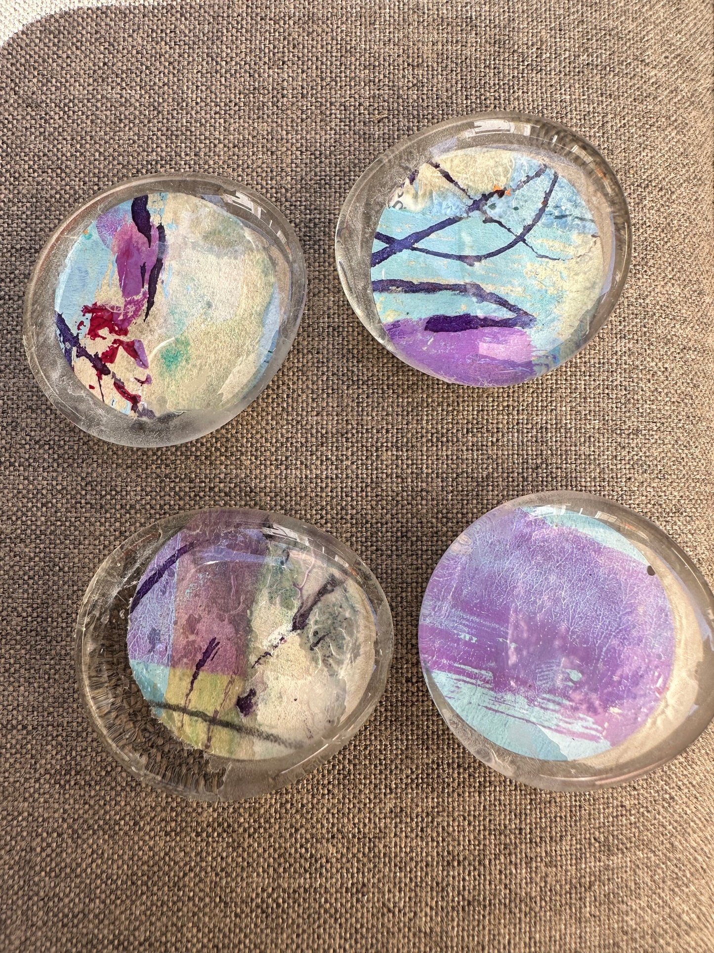 Set of 4 Magnets Purple Forest Haze